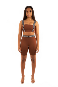 Earthcore Taped Sports Bra - Umber